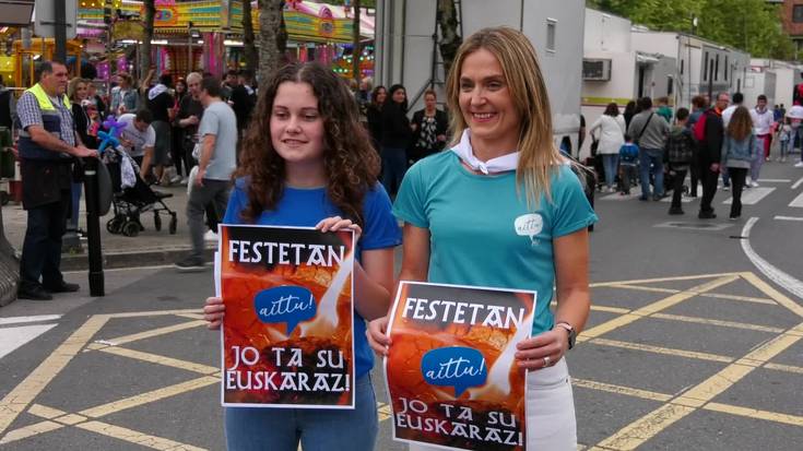 Festetan jo ta su euskaraz! kanpaina  Beasainen